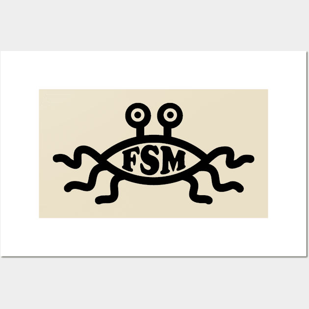 Flying Spaghetti Monster - Light Wall Art by Gaming Galaxy Shirts 